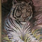 Канва с рисунком Collection D'art  "Белый тигр" 30*40