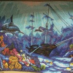Канва с рисунком Collection D'art "Затонувший корабль" 40*50